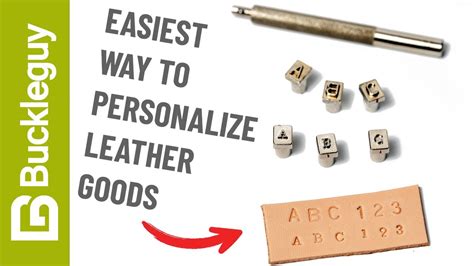 how to monogram leather
